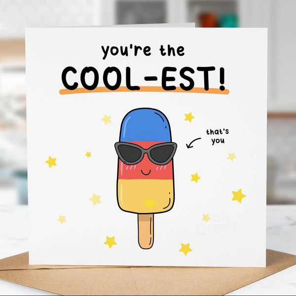 Funny Birthday Card, The Coolest, Nephew, Boyfriend, Dad, Friend, Cousin