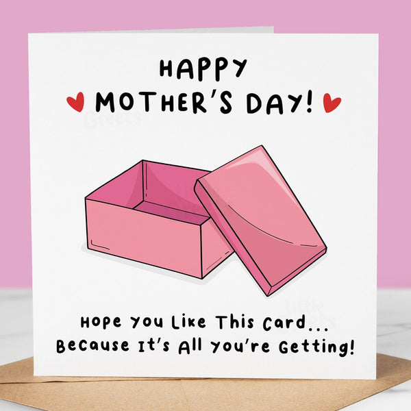 Funny Mothers Day Card, hope you like this card, Cute Mother's Day Card for mum