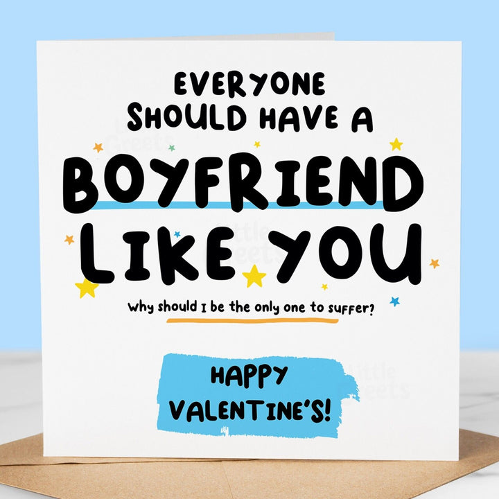 Funny Valentines Day Card, Boyfriend like you, For Boyfriend valentines card