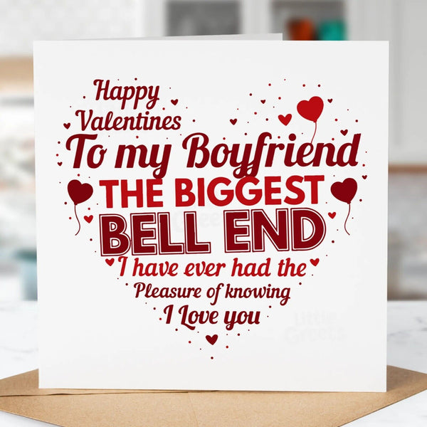 Rude Funny Valentines Day Card, For Boyfriend, Girlfriend, Wife, Husband