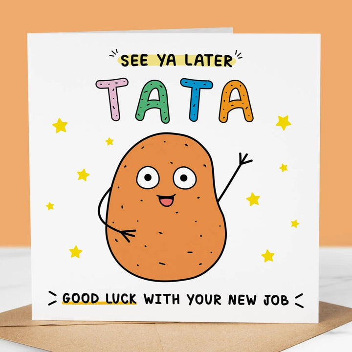 Funny New Job Card, See Ya Later Tata, Good luck at your new job greeting card