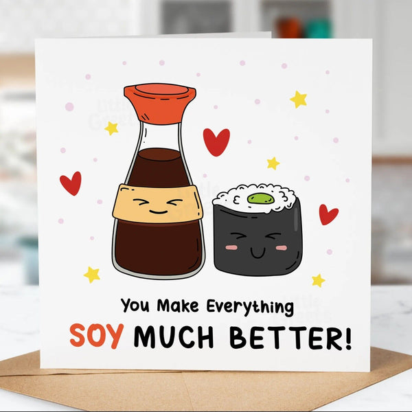 Funny Birthday Card, Soy much better, Girlfriend, Boyfriend, Niece, Friend