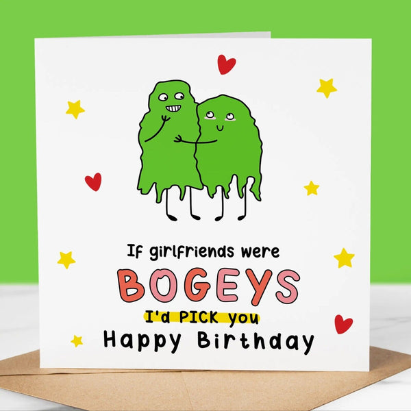 Funny Birthday Card, If Girlfriends were bogeys, for Girlfriend, Fun Birthday