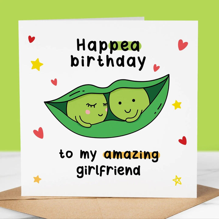 Funny Birthday Card, Happea birthday Girlfriend, Fun Birthday Greeting for her