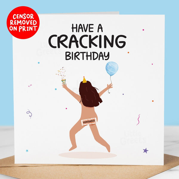 Funny Birthday Card - cracking birthday for friend, mum, sister, Aunty, grandma