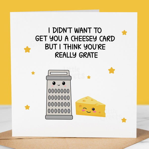 Funny Birthday Card - really grate, for friend, dad, uncle, brother, sister, mum