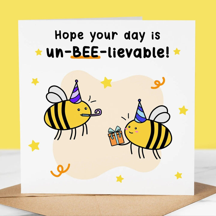 Funny Birthday Card, Unbeelievable, Fun Birthday Greeting for friend, boyfriend