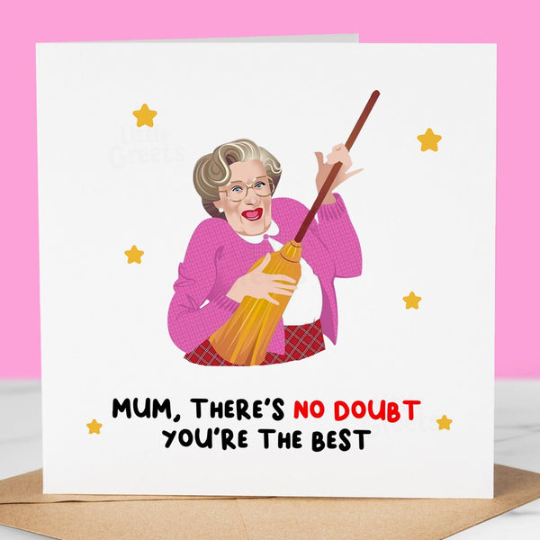Funny Mothers Day Card, no doubt you're the best, Cute Mother's Day Card for mum