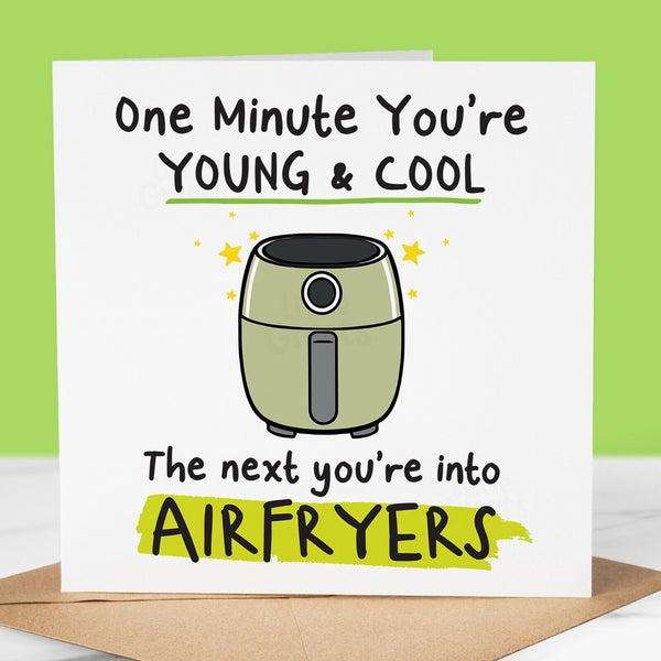 Rude Funny Birthday Card, Airfryer, for Friend, boyfriend, husband, wife