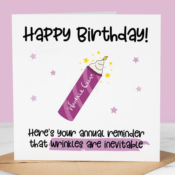 Funny Birthday Card - Humorous Card for Friend, Sister, Mum, Daughter, Sister