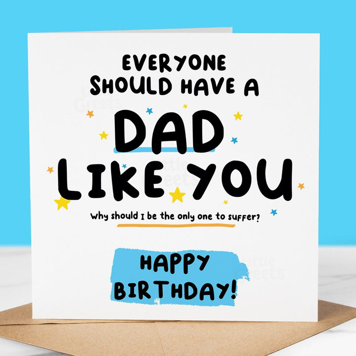 Funny Birthday Card, Dad like you, birthday card for Dad